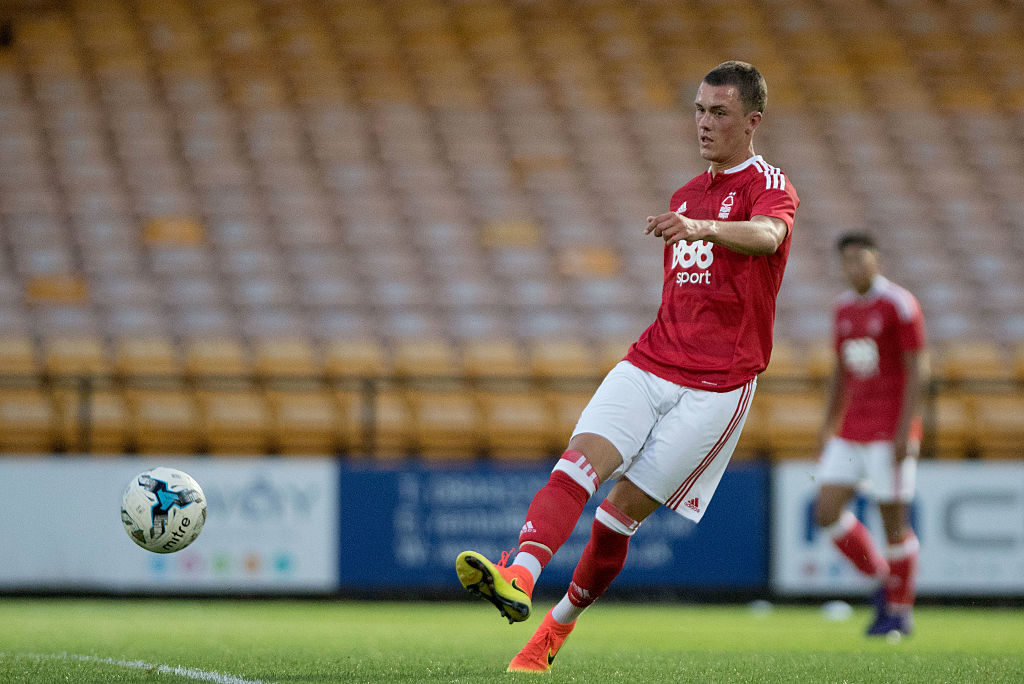 BURSLEM, ENGLAND - JULY 19: Thomas Lam of Nottingham Forest during the Pre-Season Friendly between Port Vale and Nottingham Forest at Vale Park on July 19, 2016 in Burslem, England. (Photo by Nathan Stirk/Getty Images)
